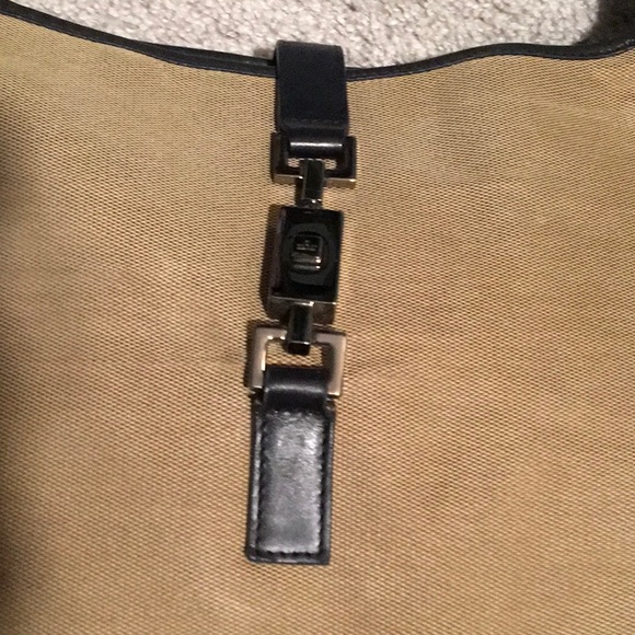 GUCCI Jackie Canvas and Leather Shoulder Bag - Picture 3 of 8